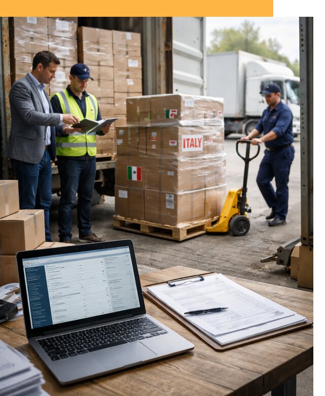 Доставка грузов из Италии: морские и авиаперевозки от 18871