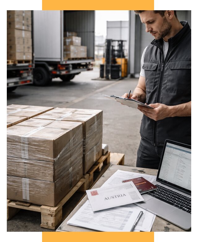 Доставка в Австрию от 68146 р. Логистика и экспорт СетСервис-Ттв