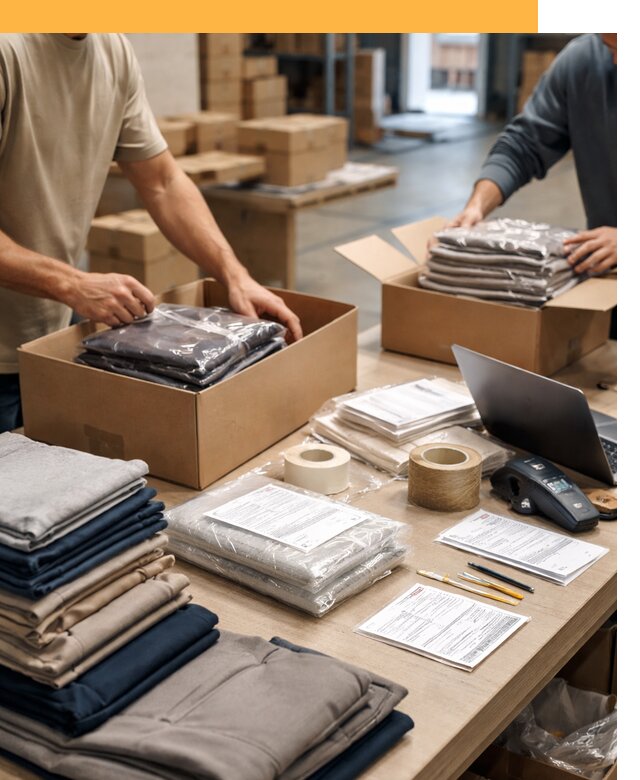 Перевозка одежды по миру от 7863 руб. с таможенным оформлением