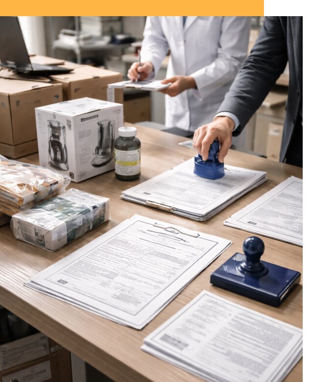 Сертификация импортных товаров от 12581 с таможенным сопровождением